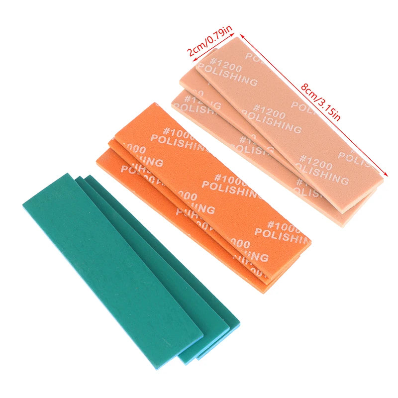 9Pcs MS-E400-2000 Semi-rigid Sanding Sticks For Model Making Tools Plastic Model Polishing Rod Hobby DIY Craft Qme