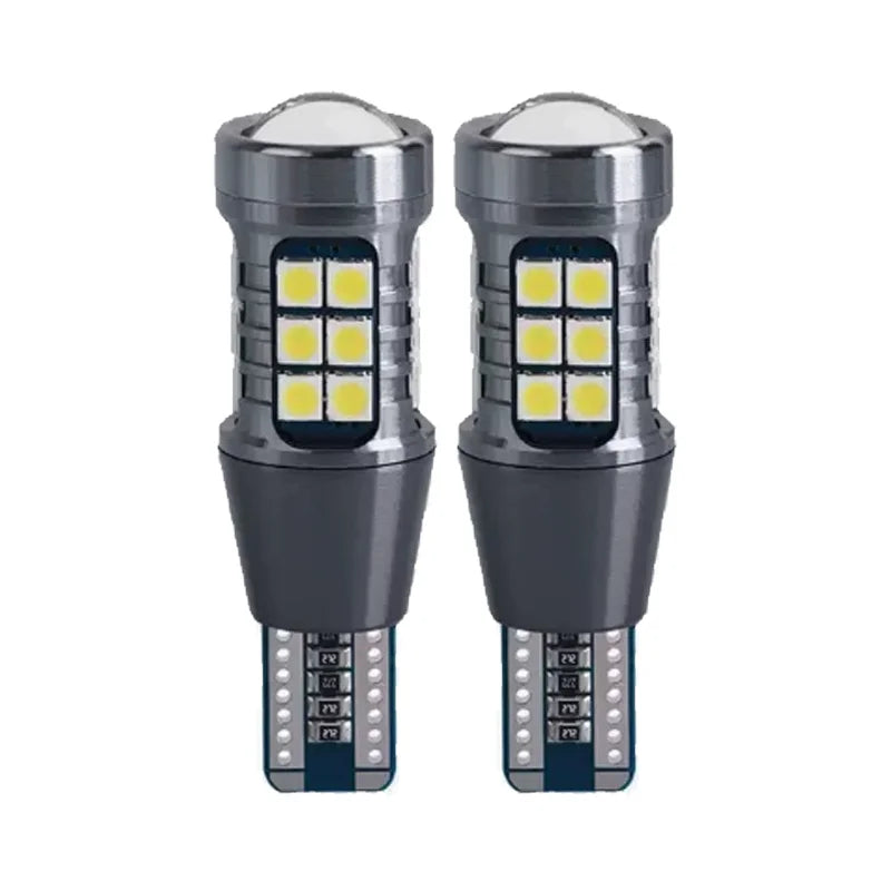 2pcs Super Bright W16W T15 921 LED Bulbs Canbus Car Light High Power 3030SMD No Error for Tail Signal Lamp Backup Reserve Lights Qme WHITE T15