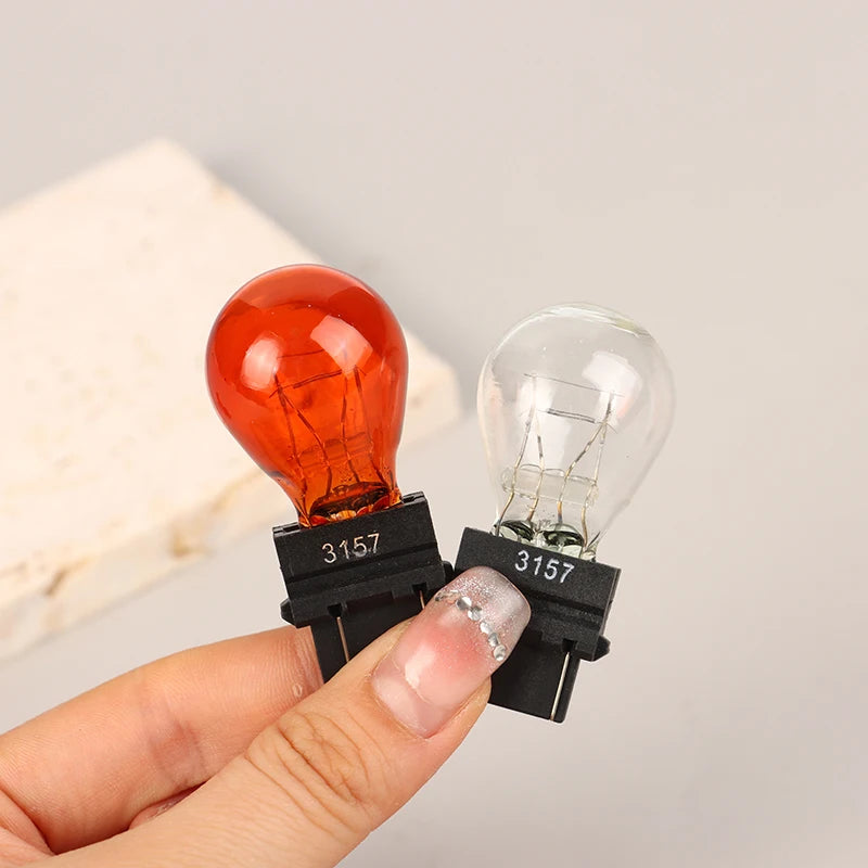 3157 DC12V 21 5W Car Brake Light Bulbs Halogen Lamp Quartz Glass Turn Qme