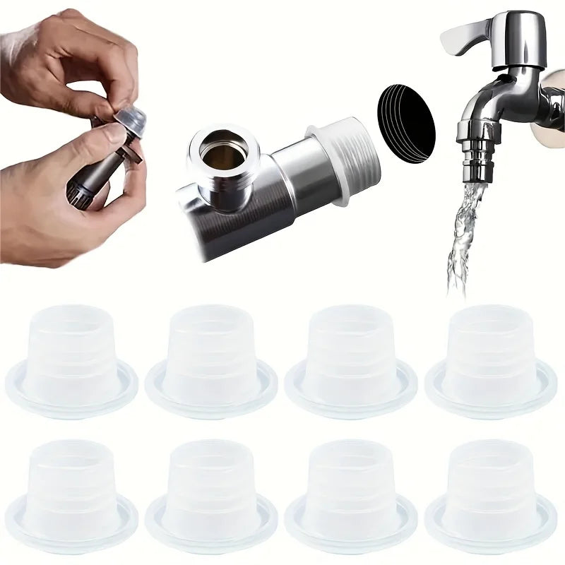 30-Piece silicone gasket for faucets and sanitary fittings - leak-proof rubber seal set with strong sealing properties Qme
