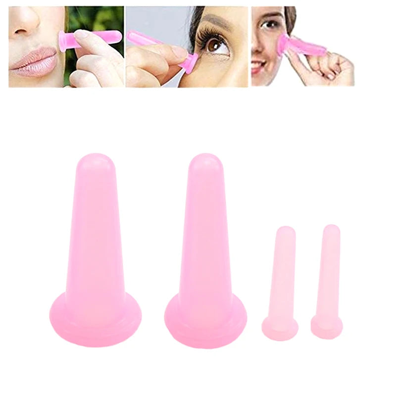 Silicone Cupping Massage Vacuum Cups Facial Neck Eye Body Supporting Qme