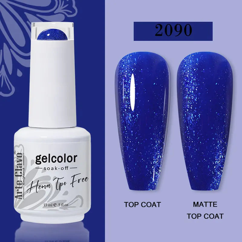 Arte Clavo Summer Nails Tip Candy Series Jelly Gel Nail Polish Blue