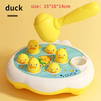 Cartoon Whac-A-Mole Montessori Baby Toy Toddler Educational Birthday Gift Animal Theme Knocking Game Parent Child Board Game Boy Qme Duck