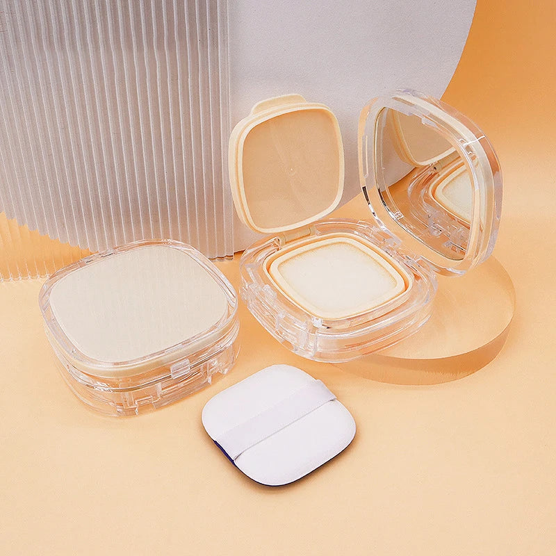 Empty Air Cushion Puff Box Mirror Sponge Portable Cosmetic Container Qme