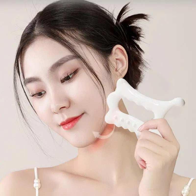 Ergonomic Handheld Gua Sha Board Non-ceramic Massage Tool Face Body Qme