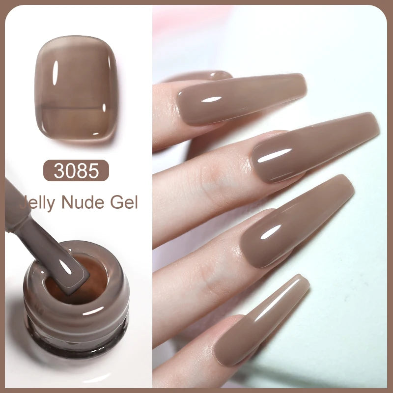 Arte Clavo Transparent Nude Pink Jelly Gel Nail Polish Semi Permanent