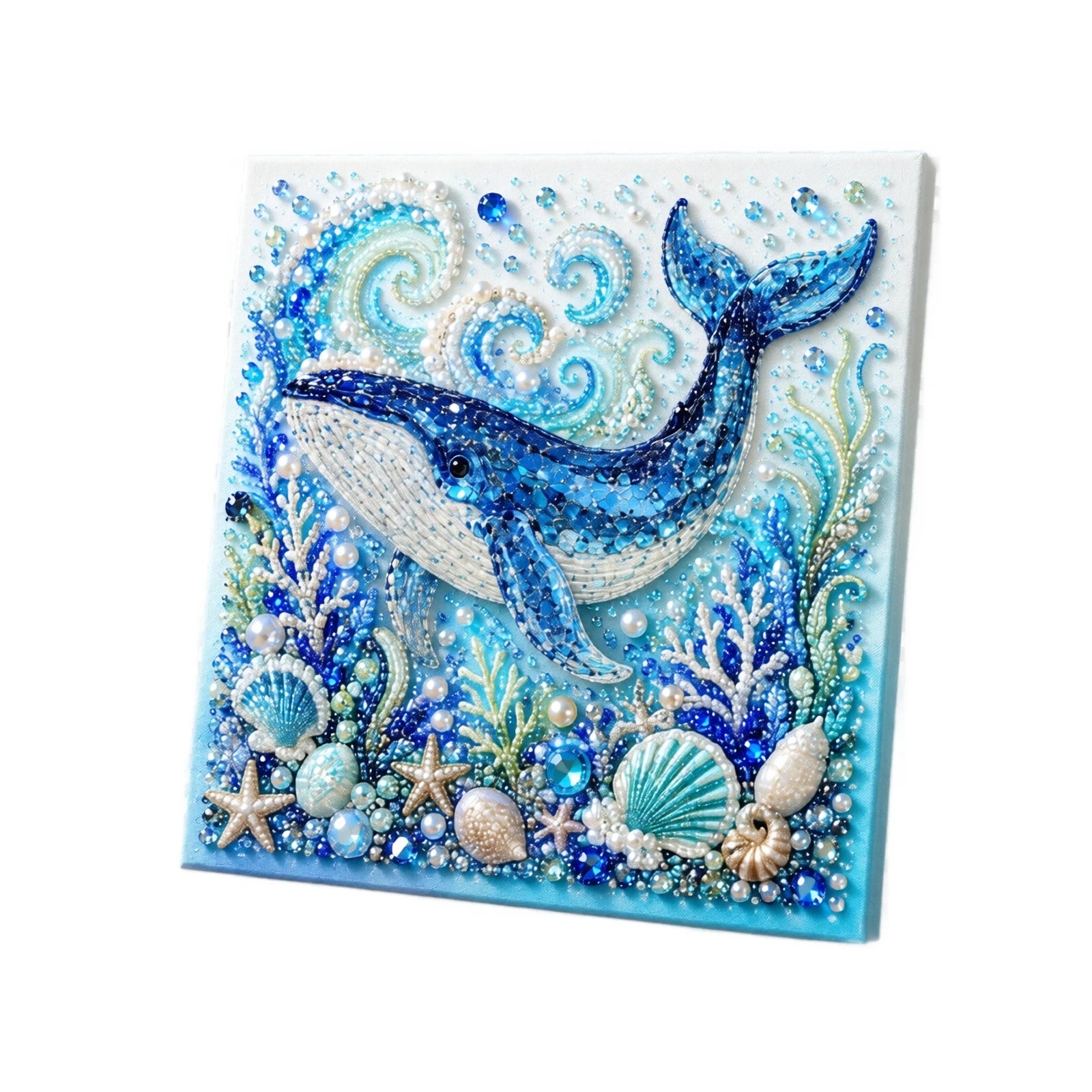 New Ocean-themed Pearl Painting DIY Kit with Step-by-Step Instructions Handmade Craft Set for Beginners Creative Home Decor Qme C One Size