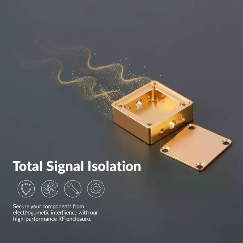 Aluminum RF Shield Enclosure Box SMA Connector Stable Reliable Qme