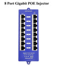 Mode B Gigabit PoE Injector 1000Mbps PoE Patch Panel 802.3af For up to 8 IP Cameras WiFi Access Point(AP) Qme 8 ports