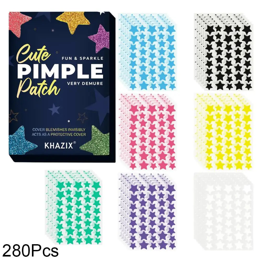 Colorful Stars Pimple Patches 240 Cute Acne Blemishes Covering Qme C-280pcs