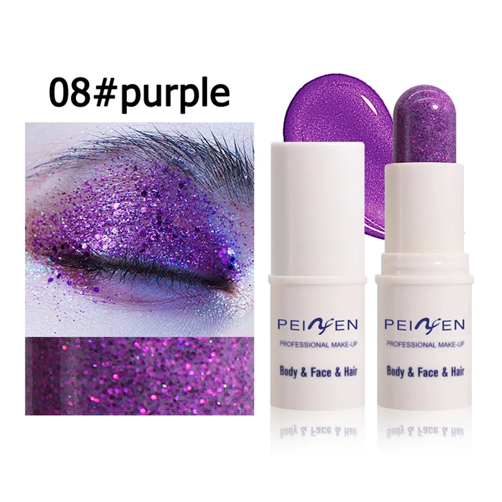 Multi Functional Makeup Stick Durable Waterproof Formula Gloss Qme 08 purple