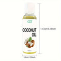 GZE Fractionated Coconut Oil - Relaxing Massage Oil, Liquid Carrier Oil for Diluting Essential Oils - Skin,Moisturizer Softener Qme GZE079