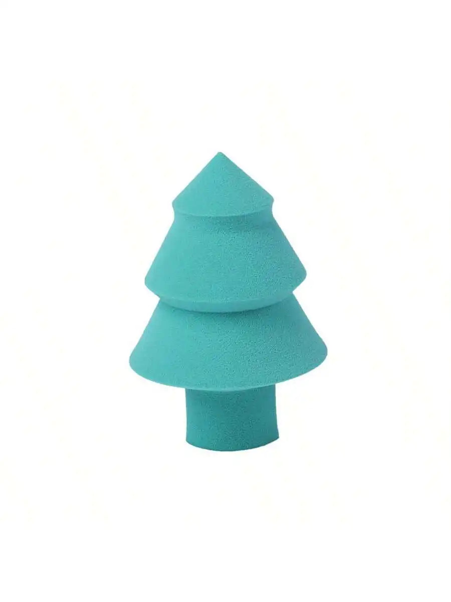 Christmas Tree Sponge Powder Puff Makeup Tool Non-latex Soft Qme 1pc