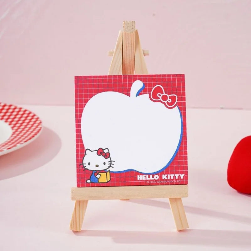 Hello Kitty Red Blue Series Easel Sticky Notes Student-themed Cute Qme