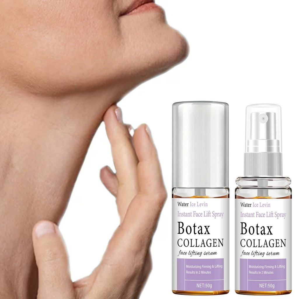 Instant Face Lift Spray with Collagen & Hyaluronic Acid - Fast-Acting Firming Serum for Moisturizing & Lifting Qme
