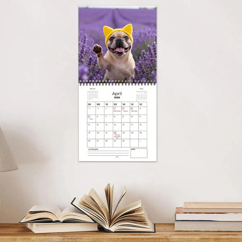 Calendar 2026 With Holidays Weekly Daily French Bulldog 2026 Calendar Planner For Home Office School Dorm Qme