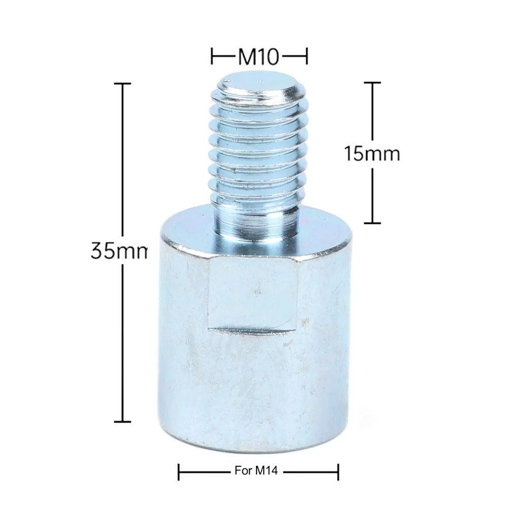 1 Pc For M14x2.0 To M10x1.5 Angle Grinder Adapter Thread Converter Adapter 125/150/180 Angle Grinder 14mm Thread Connector Qme Default Title