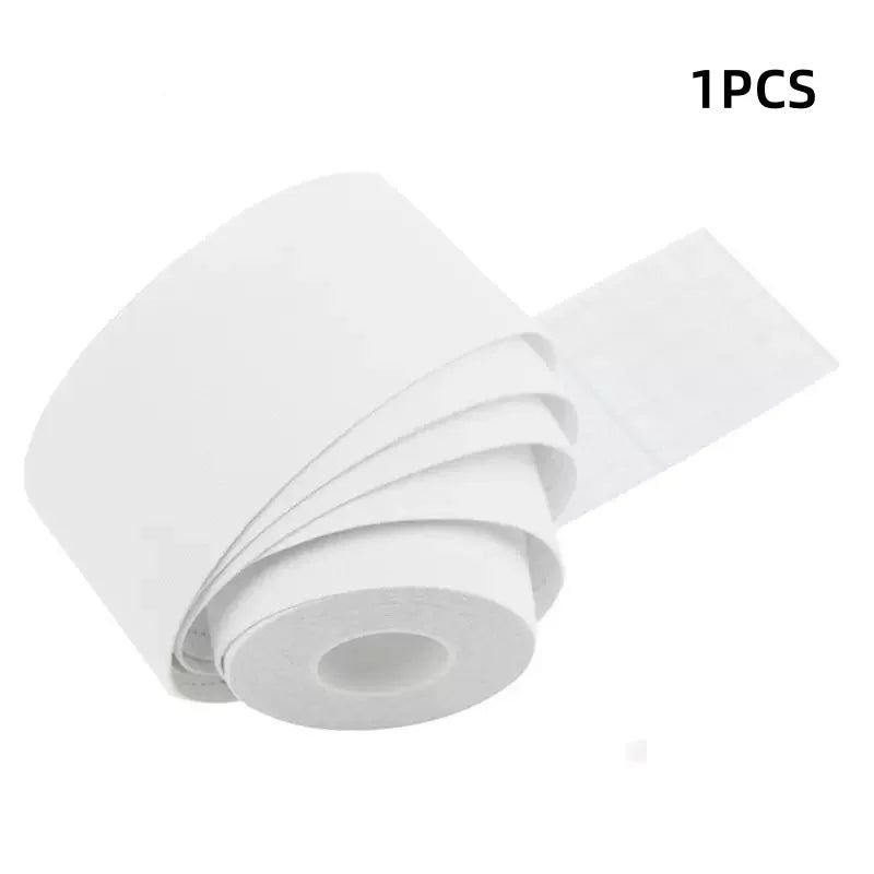 Sports Kinesio Tape Muscle Kinesiology Elastic Knee Pain Relief Strain Patch Athletic Recovery Stickers Fitness Bandages Qme White-1pcs