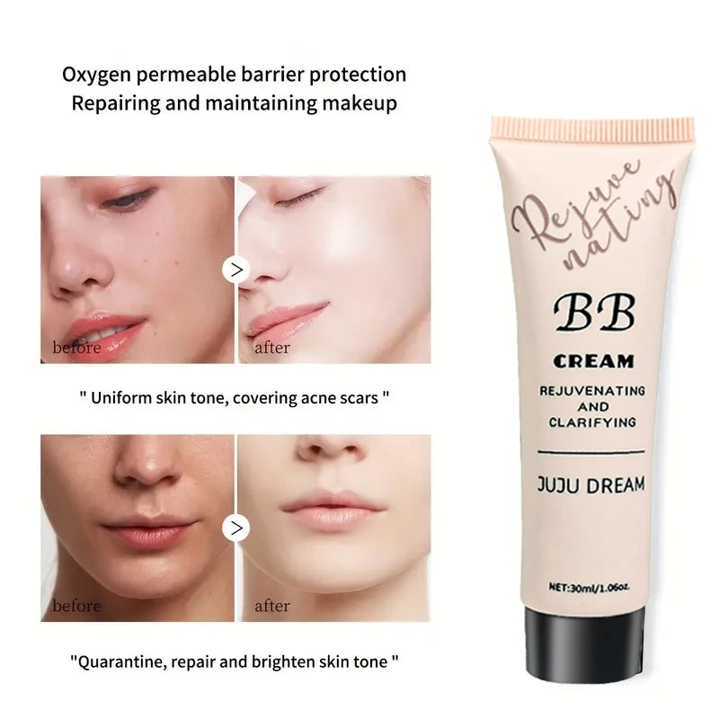 Natural Concealer BB cream, moisturizing & nourishing foundation, waterproof & long-lasting full coverage, suitable for all skin Qme