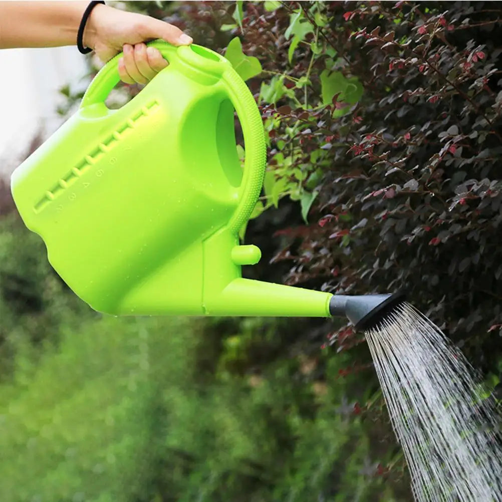 9L Plastic Watering Can 2 in 1 Large Capacity Garden Watering Pot with Adjustable Spout for Indoor Outdoor Plants Flowers Qme