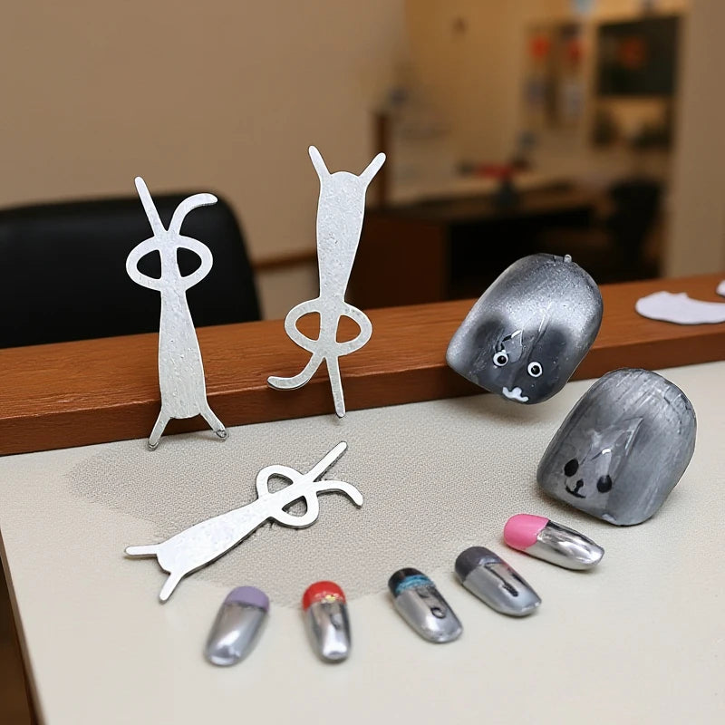 Rabbit Bear Cat Eye Magnet Stick Nail Art Tools Small Iron Magnetic Qme