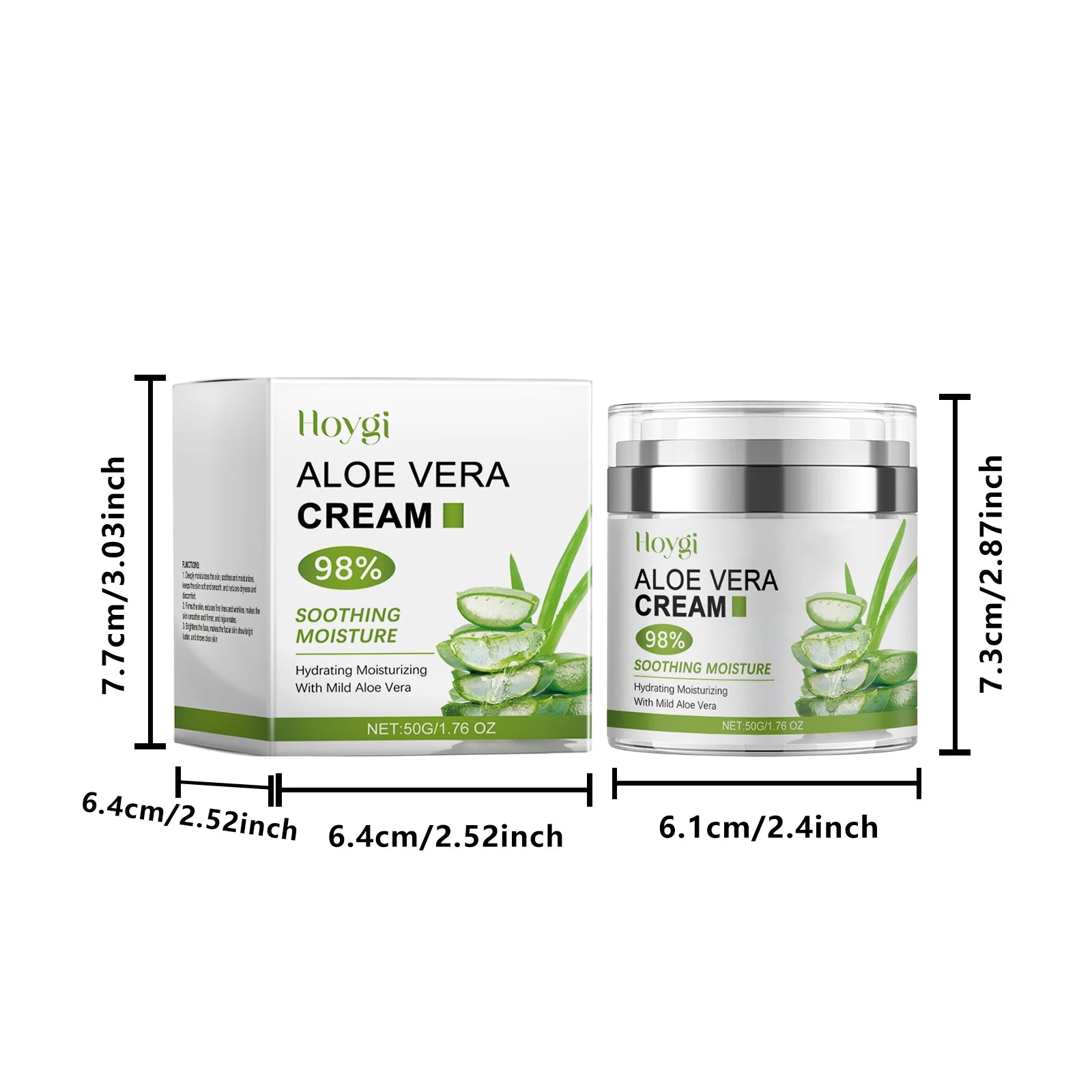 Multi-Action Soothing Repair Cream for Face Tea Tree Cream Centella Ceramide Aloe Vera Moisturizer for Sensitive & Oily Skin Qme Aloe Vera Cream