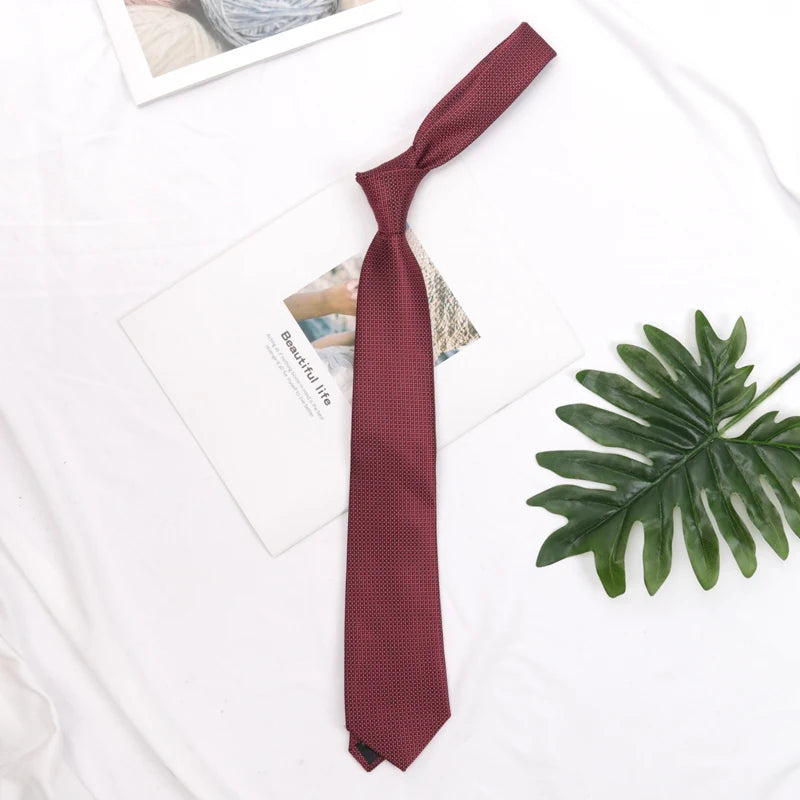 Design Wedding 8CM Men Tie Luxury Jacquard Striped Paisley Flower Neckties for Men Business Party Groom Collar Accessories Gift Qme