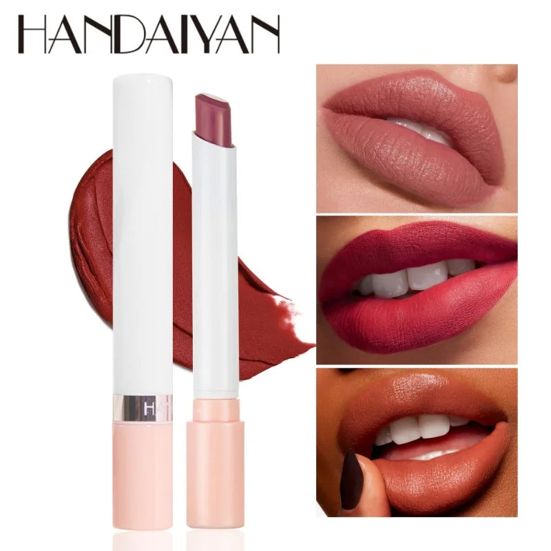 1/4PCS/Set Creative Cigarette Lipstick 12 Colors Velvet Matte Lasting Waterproof Lipstick Sexy Matte Non-Stick Cup Lip Makeup Qme
