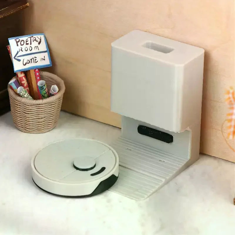 Miniature Sweeper Ornament 1 12 Dollhouse Mini Robot Vacuum Cleaner Qme