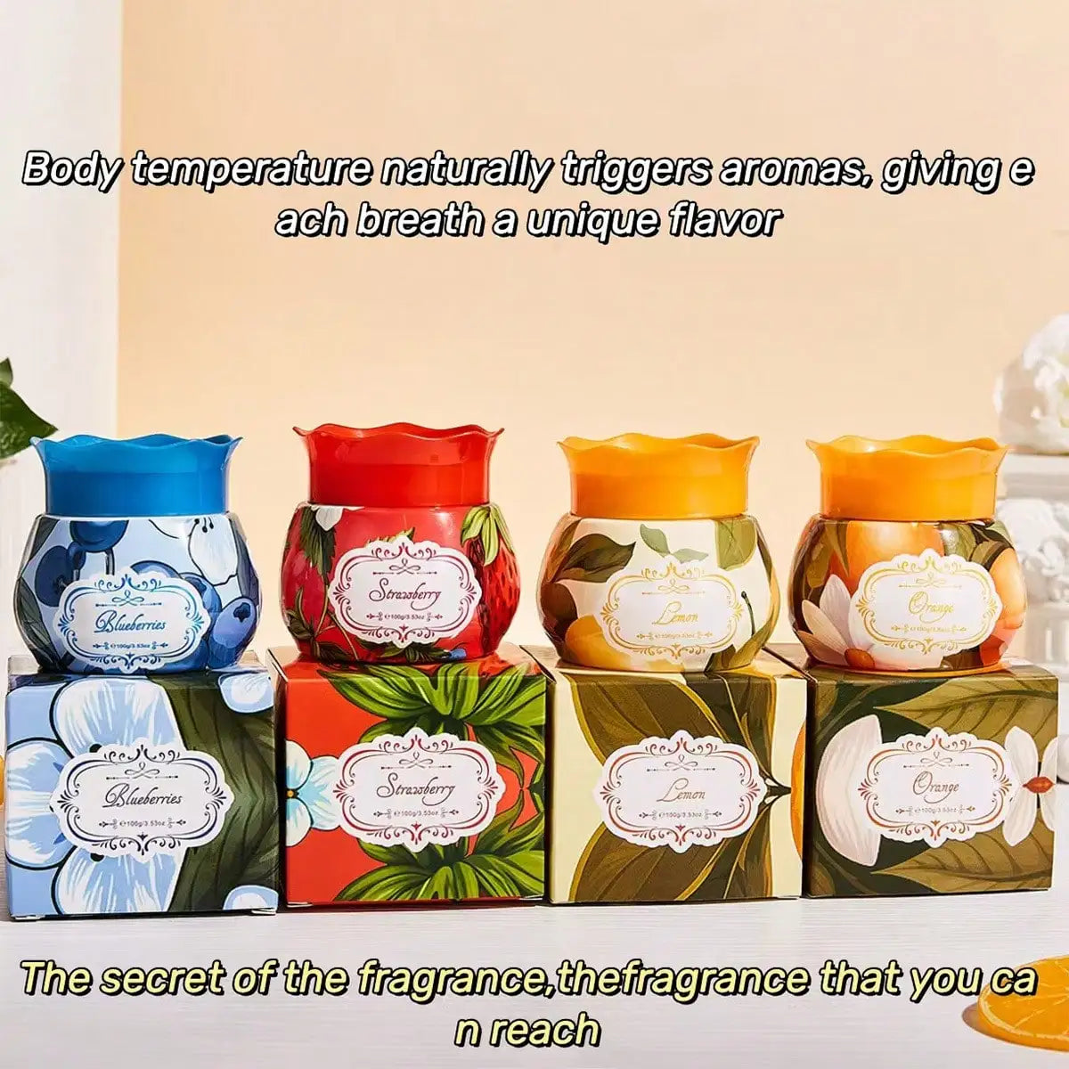 FORMBO Aromatherapy Cream Small Round Candle Natural Fragrance Home Qme