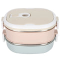 Multi Layer Lunch Box Large Capacity Portable Stainless Steel Food Lunch Container for Office Workers and Students Qme Double-layer