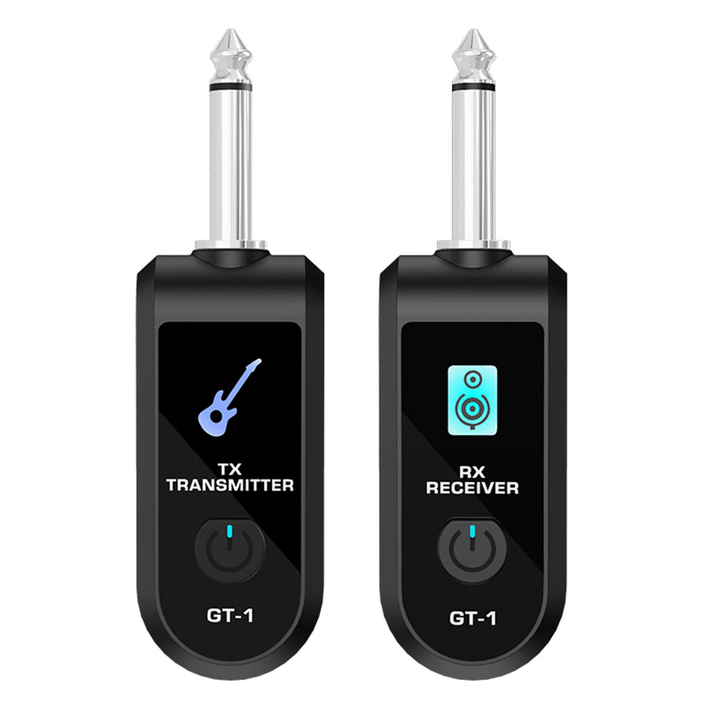 2.4G Wireless Guitar Audio Transmitter Receiver with Precise Sound Rechargeable Digital Guitar System for Electric Guitar Bass ﻿ Qme One to one
