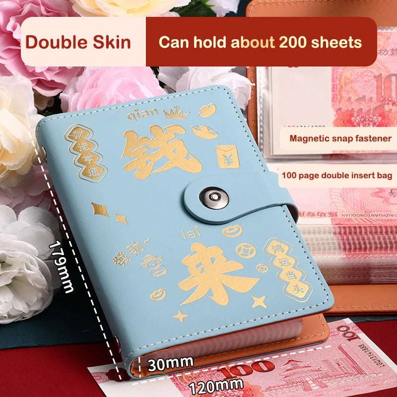 100 Envelopes Money Saving Reusable Children Challenge Notebook Qme