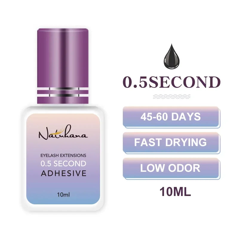 NATUHANA False Eyelash Glue Waterproof Eye Lash Cosmetic Tools Qme 0.5S 10ml