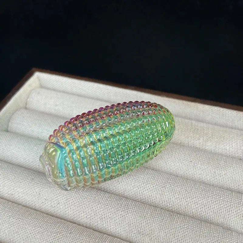 Desktop Decoration Photography Prop Good Luck Crystal Corn Ornament Qme A6