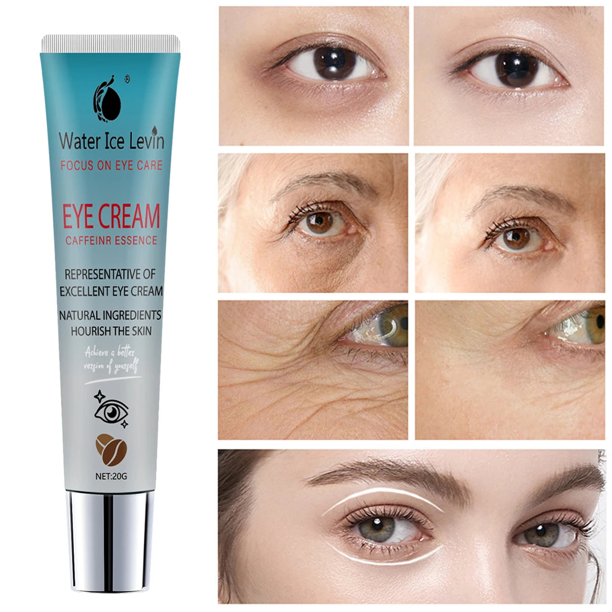 Features a potent essence to refresh, nourish, and brighten the eye area. Made with natural ingredients for delicate skin care. Qme