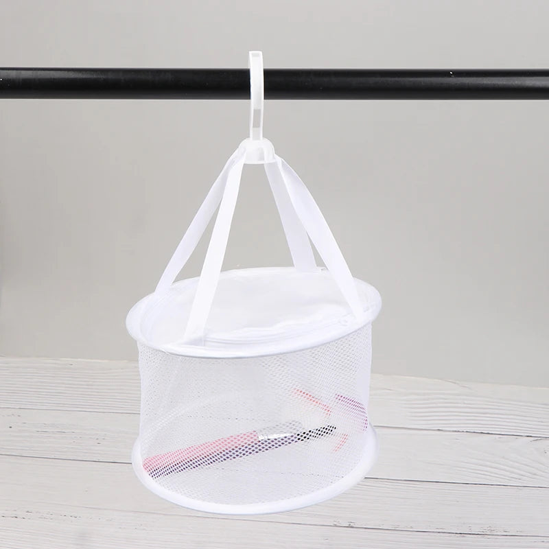 Drying Net Basket Mesh Pocket Hanging Rack Powder Puff Makeup Sponge Qme
