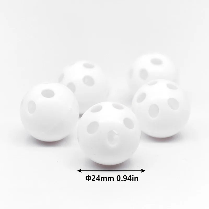 Plastic Rattle Bell Balls Squeaker Baby Toys DIY Beads Noise Maker Qme
