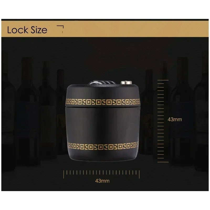 Combination Lock For Wine Liquor Bottle Wine Bottle Top Stopper Bottle Password Code Lock For Bottle Between 26mm To 28mm Qme