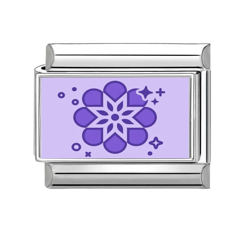 Y2K Wholesale Purple Cartoon Rabbit Planet Cat Italian Charm Link Fit