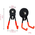 Strong Magnet Garage Hook, Nail Free Installation, High Load-Bearing, Anti Slip, Waterproof, Suitable for Gardening Tools, 43mm Qme Orange square hook