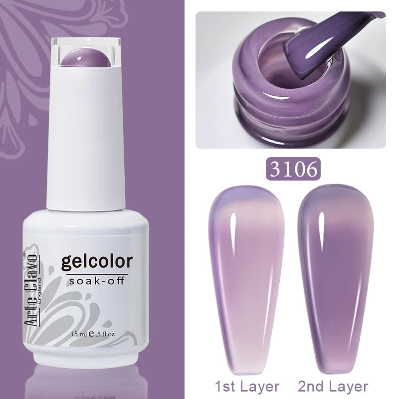 Arte Clavo Gel Polish Nail Supplies Professionals Art Semi Permanent Qme