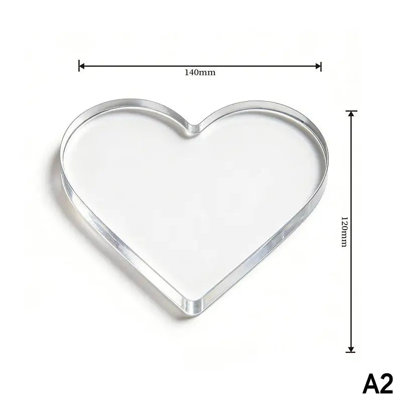 Clear Acrylic Coasters Multifunction Cup Placement Decoration Jewelry Qme A2