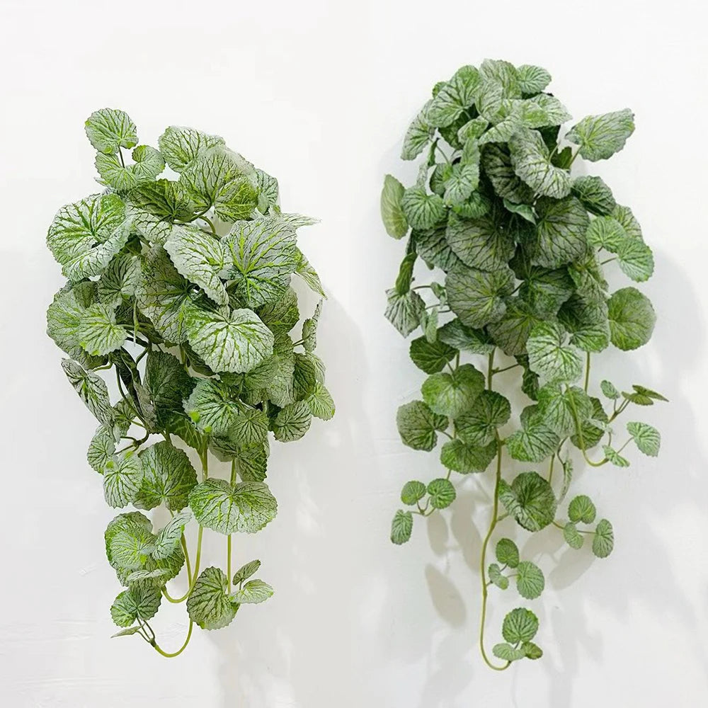 1PC Simulated Vine Plants, Crabapple Leaves, Living Room Green Plants, Display Window Decorations Qme