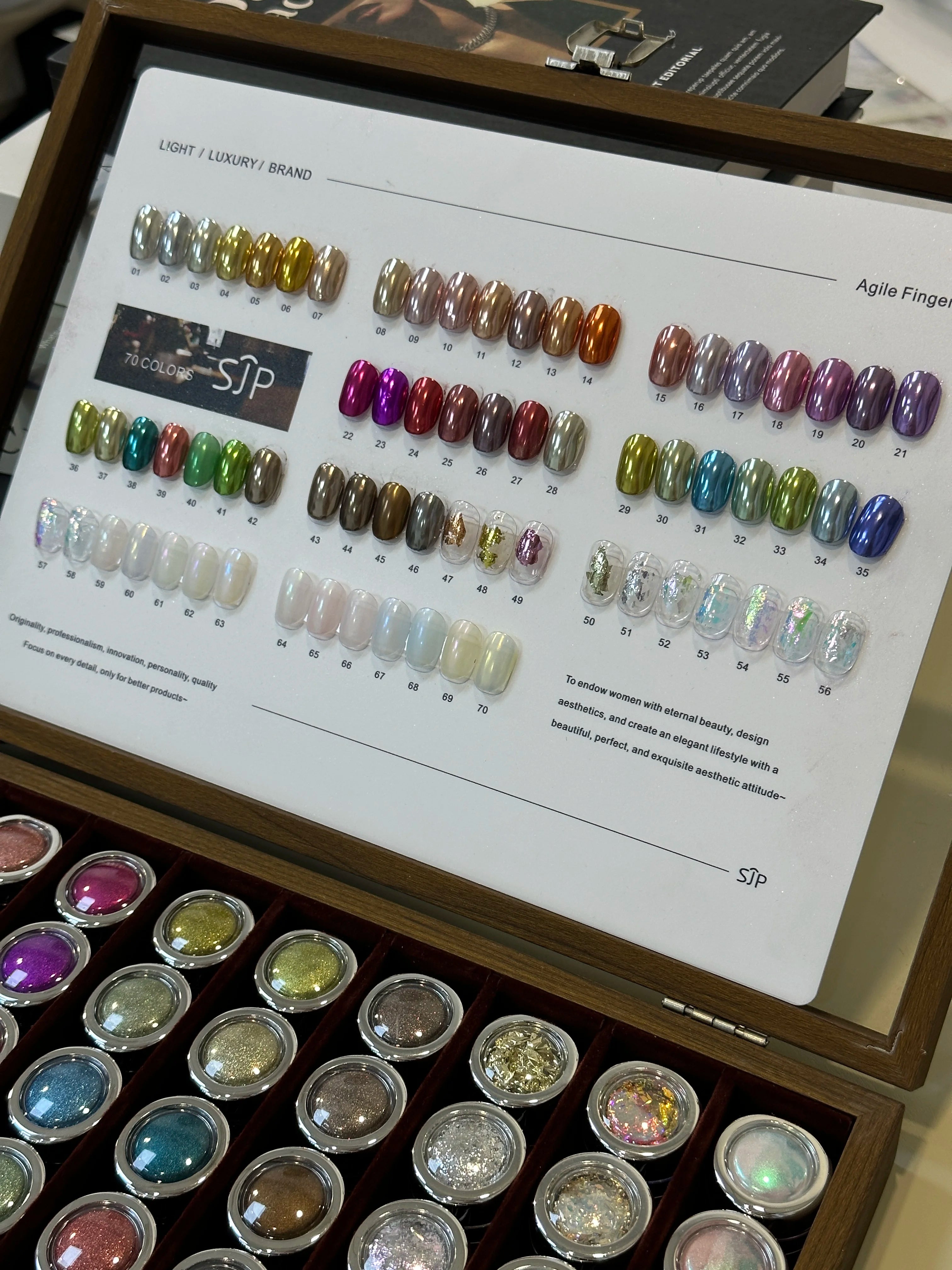 70-color Opal Pink Nail Art Includes Swatches Storage Box It Offers Qme