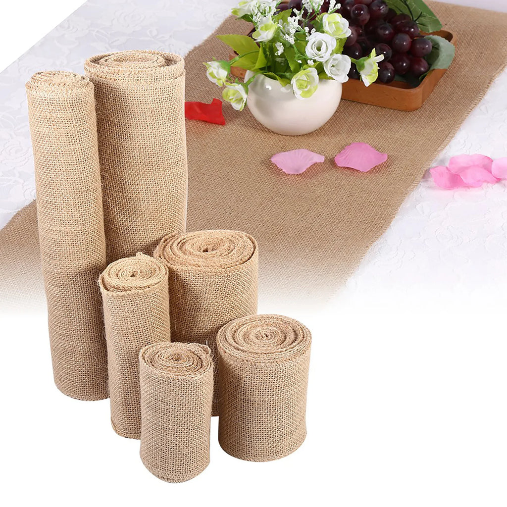 Huangma Table Flag Chair Yarn Small Huangma Roll Wedding Decoration Supplies DIY Qme