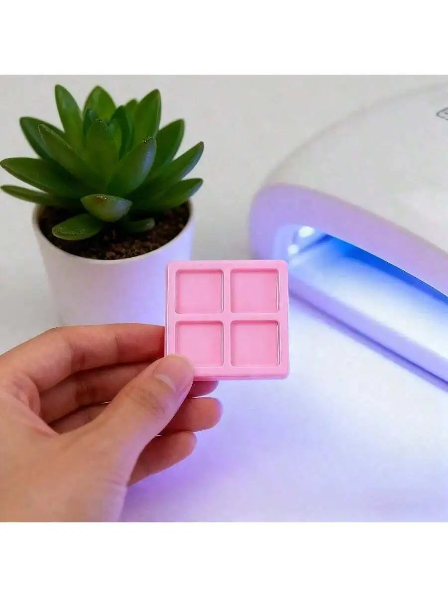 Plastic Nail Palette Gel Polish Pallet Mixing Drawing Paint Plate Pad Qme