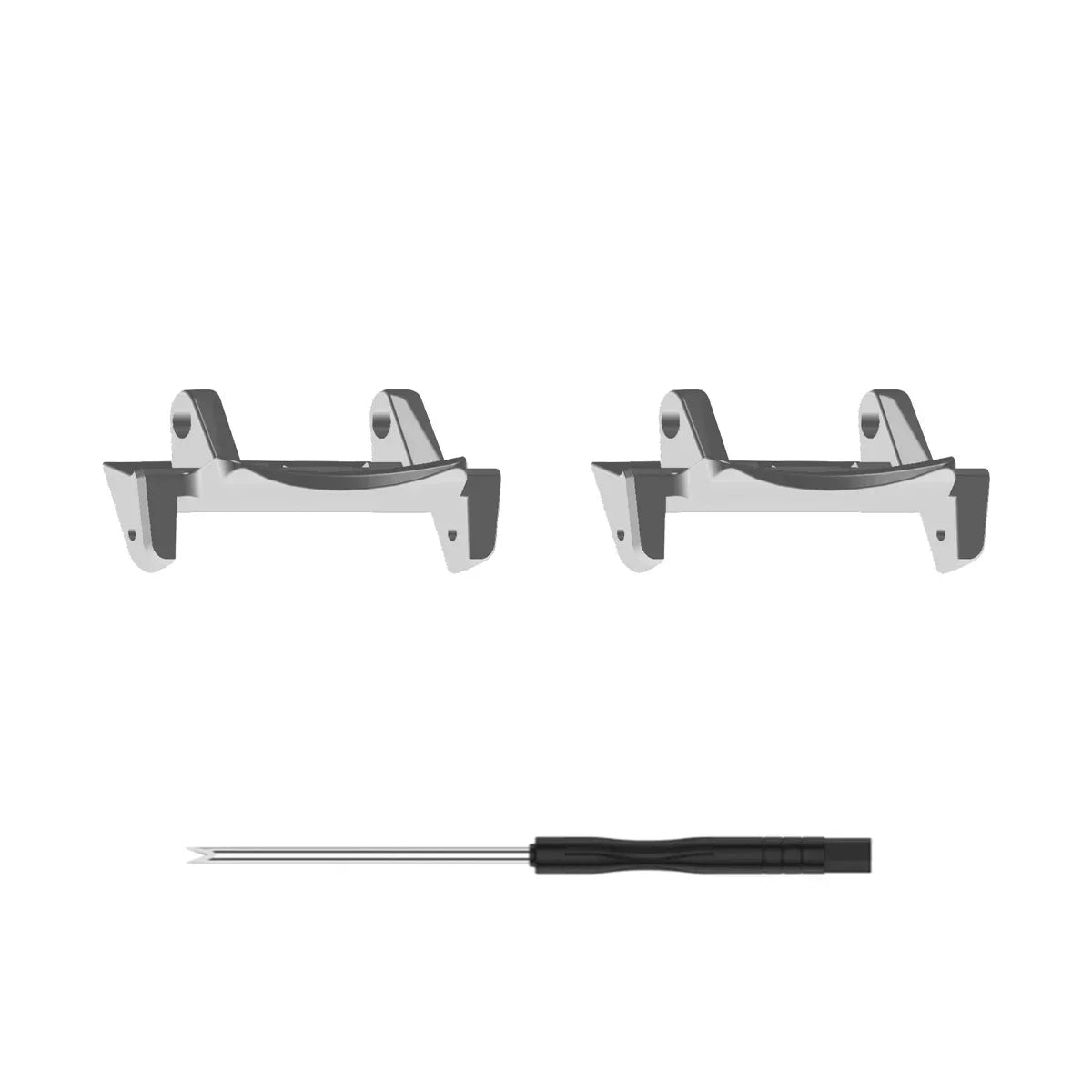 Metal Connector with Tool For Amazfit T-Rex 3 Screw Rod Watch Strap Adapter for T-Rex /T-Rex Pro/T Rex 2 Smartwatch Accessories Qme For T Rex3-Silver