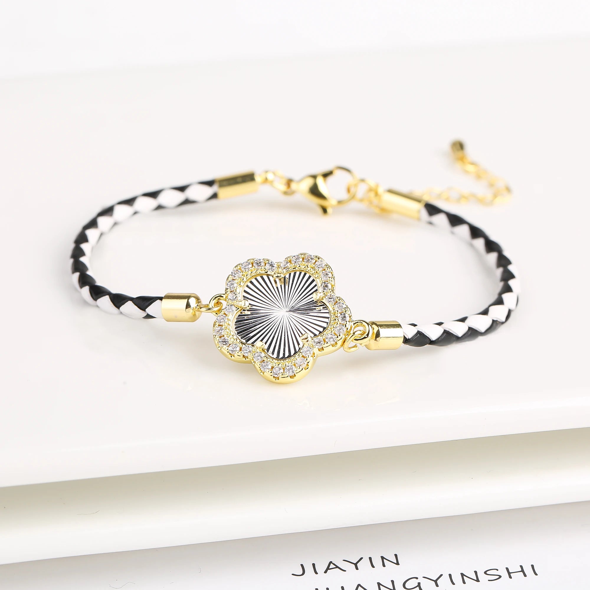 Trendy New Sweet Fashion Natural White Solid Five Leaf Petals Women Jewelry Set Necklace Earrings High Quality Gift Qme Bracelet 8