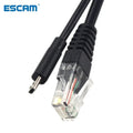 IEEE 802.3af Micro USB Active PoE Splitter Power Over Ethernet 48V to 5V 2.4A for Tablets Dropcam or Raspberry Pi Qme Micro USB